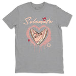 Air Jordan 3 Valentine's Day Graphic shirts Solemate Valentine Gift shirts Air Jordan 3 Washed Coral best t-shirts to wear with jordans SNRT Sneaker Tees unisex cotton Heather Grey 2 shirts