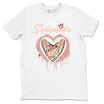 Air Jordan 3 Valentine's Day Graphic shirts Solemate Valentine Gift shirts Air Jordan 3 Washed Coral best t-shirts to wear with jordans SNRT Sneaker Tees unisex cotton White 2 shirts