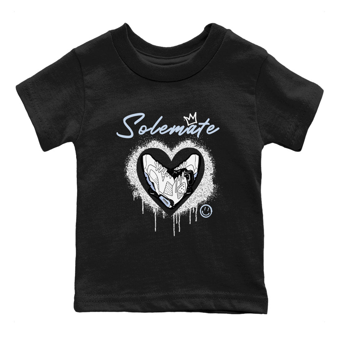 AJ6 White Black shirts to match jordans Solemate sneaker match tees Air Jordan 6 White Black SNRT Sneaker Tees streetwear brand Baby and Youth Black 2 cotton tee