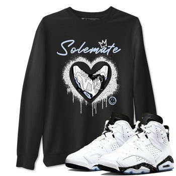 AJ6 White Black shirts to match jordans Solemate sneaker match tees Air Jordan 6 White Black SNRT Sneaker Tees streetwear brand Black 1 unisex cotton tee