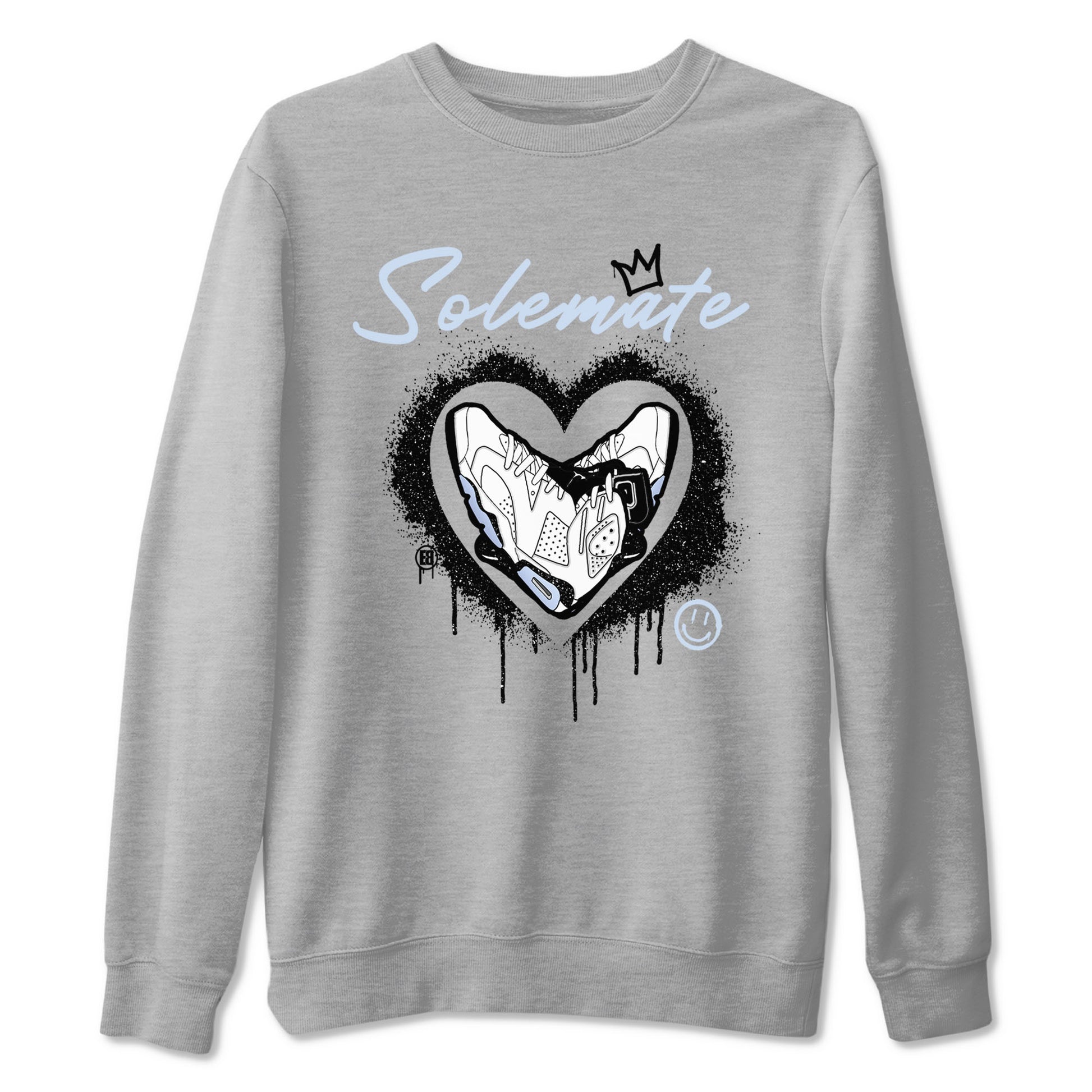 AJ6 White Black shirts to match jordans Solemate sneaker match tees Air Jordan 6 White Black SNRT Sneaker Tees streetwear brand Heather Grey 2 unisex cotton tee