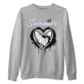 AJ6 White Black shirts to match jordans Solemate sneaker match tees Air Jordan 6 White Black SNRT Sneaker Tees streetwear brand Heather Grey 2 unisex cotton tee