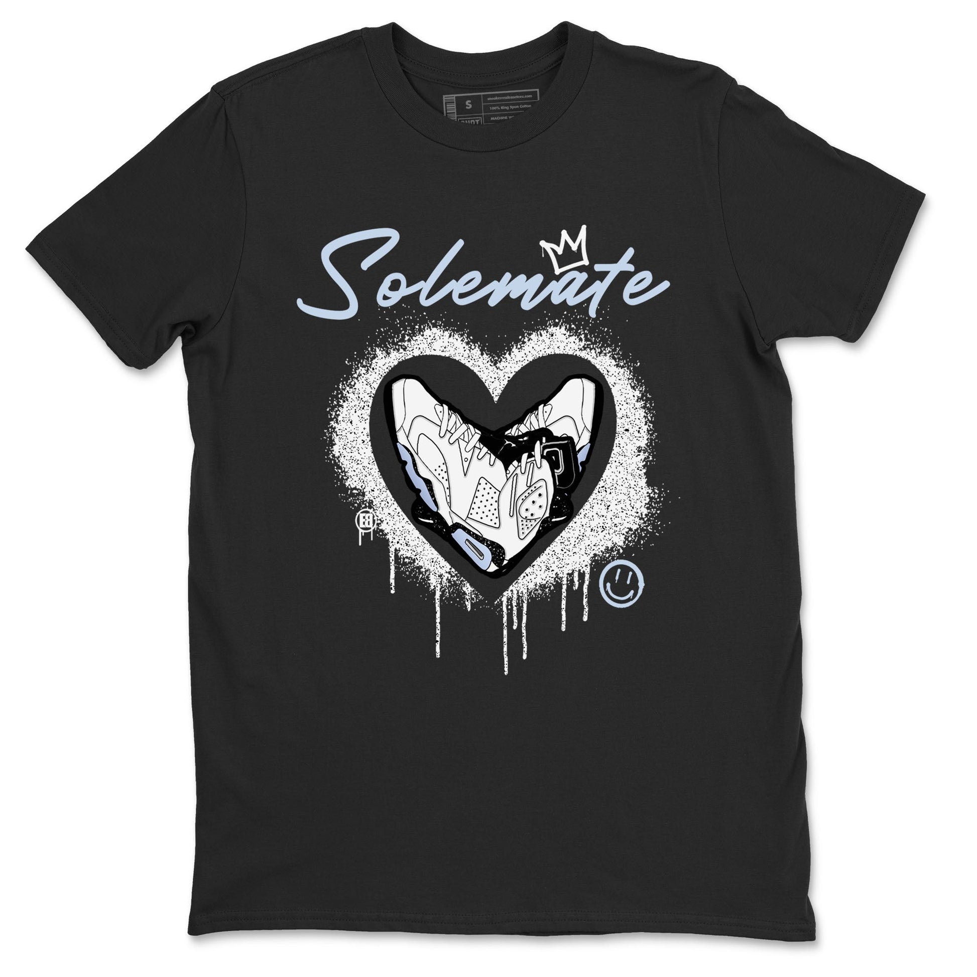 AJ6 White Black shirts to match jordans Solemate sneaker match tees Air Jordan 6 White Black SNRT Sneaker Tees streetwear brand Black 1 unisex cotton tee