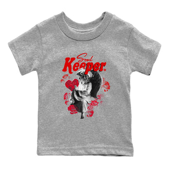 1s '85 Bred shirts to match jordans Soul Keeper best t shirts to wear with jordans AJ1 '85 Bred match shoes to clothes SNRT Sneaker Tees Youth Baby Heather Grey 2 tee