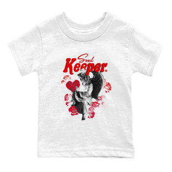 1s '85 Bred shirts to match jordans Soul Keeper best t shirts to wear with jordans AJ1 '85 Bred match shoes to clothes SNRT Sneaker Tees Youth Baby White 2 tee