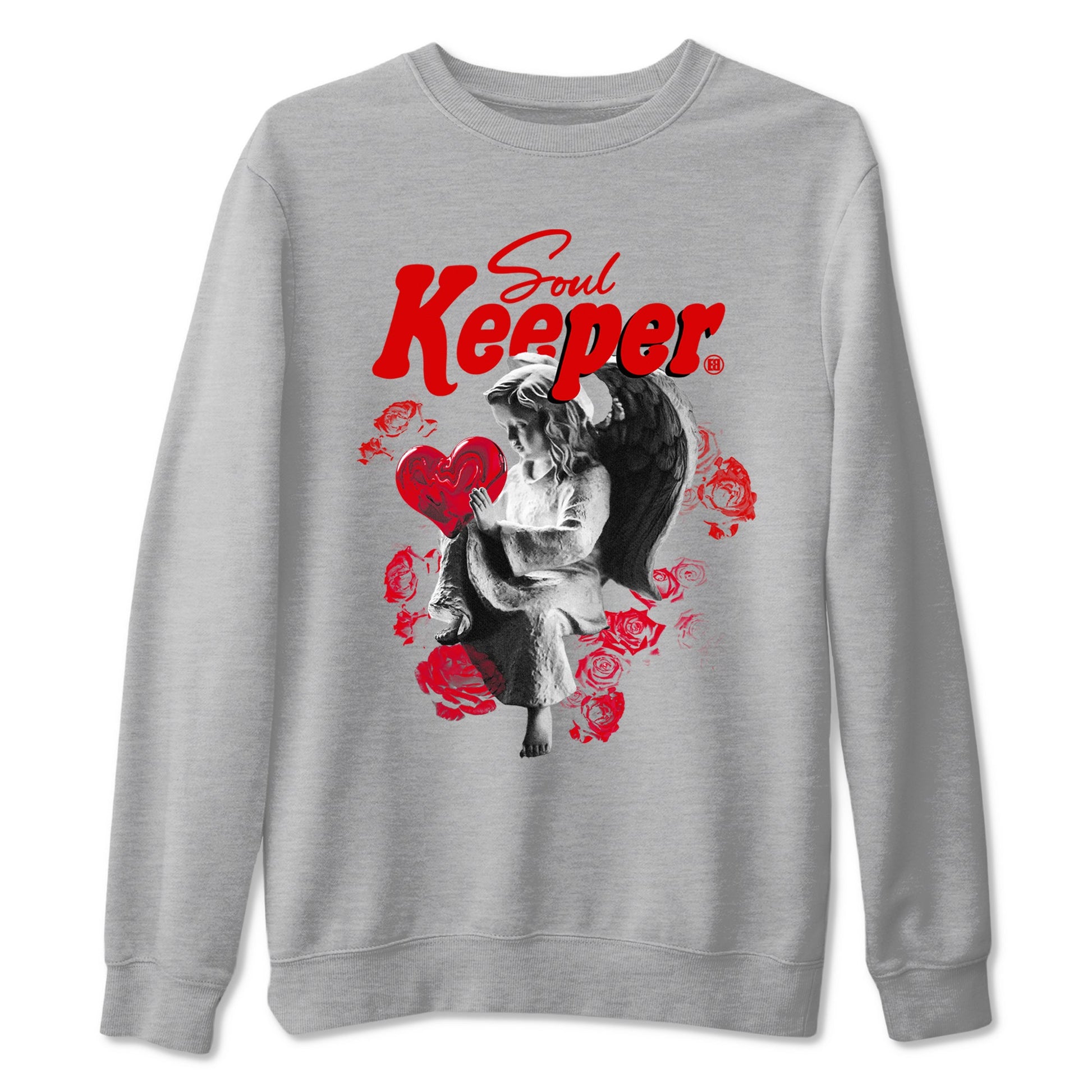 1s '85 Bred shirts to match jordans Soul Keeper best t shirts to wear with jordans AJ1 '85 Bred match shoes to clothes SNRT Sneaker Tees unisex cotton Heather Grey 2 shirts
