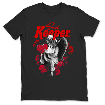 1s '85 Bred shirts to match jordans Soul Keeper best t shirts to wear with jordans AJ1 '85 Bred match shoes to clothes SNRT Sneaker Tees unisex cotton Black 2 shirts