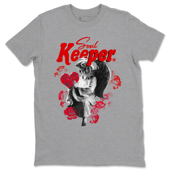 1s '85 Bred shirts to match jordans Soul Keeper best t shirts to wear with jordans AJ1 '85 Bred match shoes to clothes SNRT Sneaker Tees unisex cotton Heather Grey 2 shirts