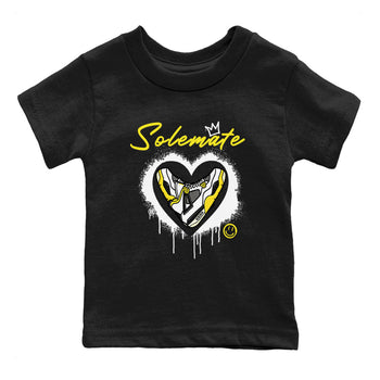 Air Jordan 4 Retro Vivid Sulfur shirt to match jordans Soulmate sneaker tees 4s Vivid Sulfur SNRT Sneaker release tees baby toddler Black 2 cotton Shirt