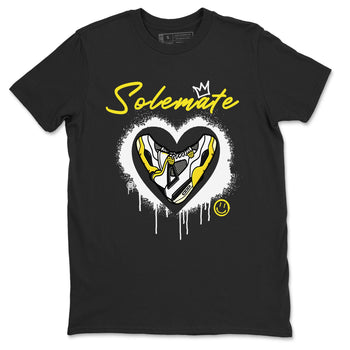 Air Jordan 4 Retro Vivid Sulfur shirt to match jordans Soulmate sneaker tees 4s Vivid Sulfur SNRT Sneaker Release Tees unisex cotton Black 2 crew neck shirt