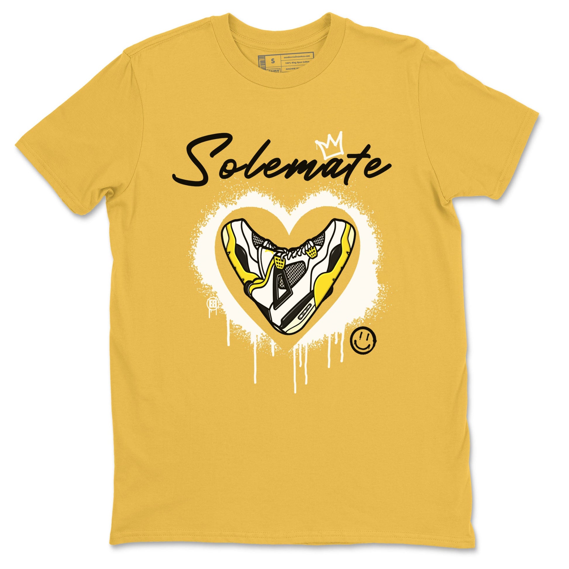 Air Jordan 4 Retro Vivid Sulfur shirt to match jordans Soulmate sneaker tees 4s Vivid Sulfur SNRT Sneaker Release Tees unisex cotton Daisy 2 crew neck shirt