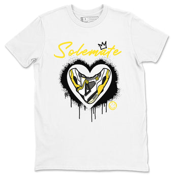 Air Jordan 4 Retro Vivid Sulfur shirt to match jordans Soulmate sneaker tees 4s Vivid Sulfur SNRT Sneaker Release Tees unisex cotton White 2 crew neck shirt
