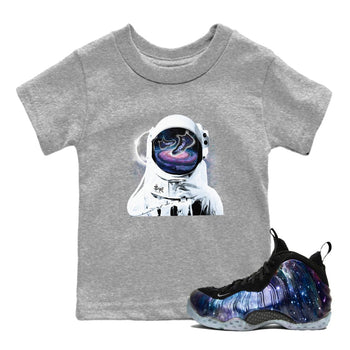 Air Foamposite One Galaxy Shirts To Match Jordans Space Discovery Sneaker Shirts Air Foamposite 1 Galaxy SNRT Sneaker Release Tees Baby Youth Toddler Heather Grey 1 crew neck shirts