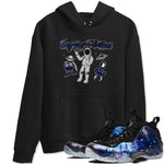 Air Foamposite One Galaxy shirts to match jordans Space Friends sneaker match tees Air Foamposite One Galaxy SNRT Sneaker Release Tees unisex cotton Black 1 crew neck shirts