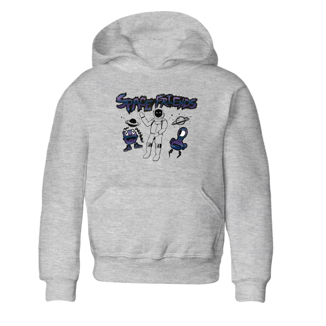Air Foamposite One Galaxy shirts to match jordans Space Friends sneaker match tees Air Foamposite One Galaxy SNRT Sneaker Release Tees Youth Baby Heather Grey 2 crew neck shirts