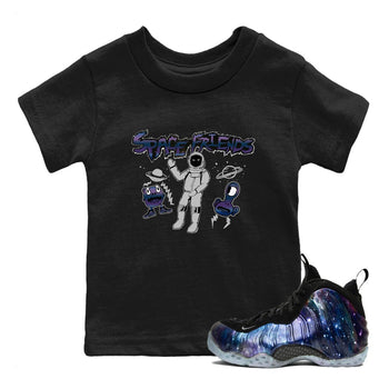 Air Foamposite One Galaxy shirts to match jordans Space Friends sneaker match tees Air Foamposite One Galaxy SNRT Sneaker Release Tees Youth Baby Black 1 crew neck shirts