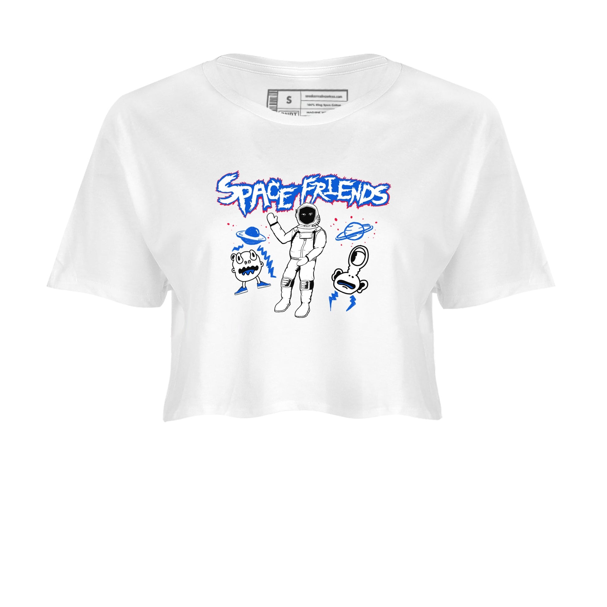 Air Force 1 404 Error shirt to match jordans Space Friends sneaker tees Air Force 1 404 Error SNRT Sneaker Release Tees White 2 crop length shirt