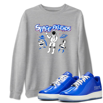 Air Force 1 404 Error shirt to match jordans Space Friends sneaker tees Air Force 1 404 Error SNRT Sneaker Release Tees unisex cotton Heather Grey 1 crew neck shirt
