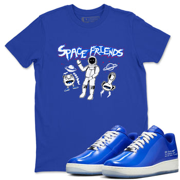 Air Force 1 404 Error shirt to match jordans Space Friends sneaker tees Air Force 1 404 Error SNRT Sneaker Release Tees unisex cotton Royal Blue 1 crew neck shirt