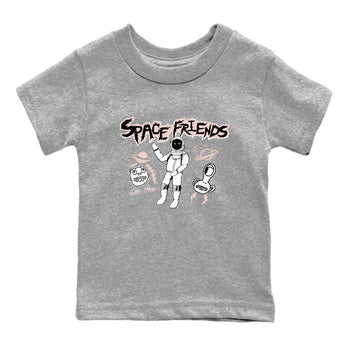 11s Legend Pink shirt to match jordans Space Friends sneaker tees Air Jordan 11 Legend Pink SNRT sneaker release tees baby toddler Heather Grey 2 cotton Shirt