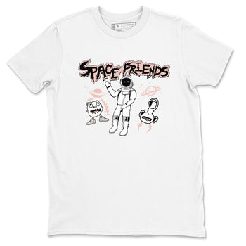11s Legend Pink shirt to match jordans Space Friends sneaker tees Air Jordan 11 Legend Pink SNRT Sneaker Release Tees unisex cotton White 2 crew neck shirt