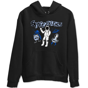 11s Black and Varsity Royal Jam shirt to match jordans Space Friends sneaker tees Air Jordan 11 Retro Space Jam Streetwear Brand SNRT Sneaker Release Tees unisex cotton Black 2 crew neck shirt