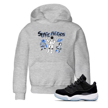 11s Black and Varsity Royal Jam shirt to match jordans Space Friends sneaker tees Air Jordan 11 Retro Space Jam Streetwear Brand SNRT Sneaker Release Tees baby toddler Heather Grey 1 cotton Shirt
