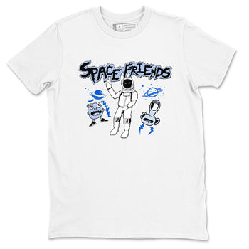 11s Black and Varsity Royal Jam shirt to match jordans Space Friends sneaker tees Air Jordan 11 Retro Space Jam Streetwear Brand SNRT Sneaker Release Tees unisex cotton White 2 crew neck shirt