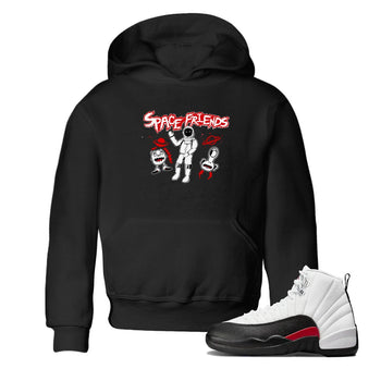 AJ12 Taxi Flip shirt to match jordans Space Friends sneaker tees Air Jordan 12 Taxi Flip SNRT sneaker release tees baby toddler Black 1 cotton Shirt