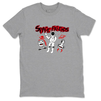 AJ12 Taxi Flip shirt to match jordans Space Friends sneaker tees Air Jordan 12 Taxi Flip SNRT Sneaker Release Tees unisex cotton Heather Grey 2 crew neck shirt