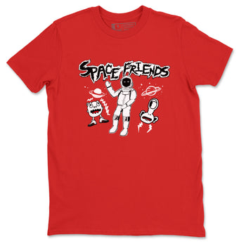 AJ12 Taxi Flip shirt to match jordans Space Friends sneaker tees Air Jordan 12 Taxi Flip SNRT Sneaker Release Tees unisex cotton Red 2 crew neck shirt