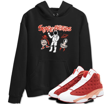 AJ13 Dune Red shirts to match jordans Space Friends sneaker match tees Air Jordan 13 Dune Red SNRT Sneaker Tees streetwear brand Black 1 unisex cotton tee