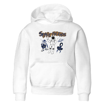 13s Midnight Navy shirts to match jordans Space Friends sneaker match tees Air Jordan 13 Midnight Navy SNRT Sneaker Release Tees Youth Baby White 2 crew neck shirts