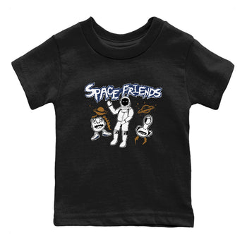 13s Midnight Navy shirts to match jordans Space Friends sneaker match tees Air Jordan 13 Midnight Navy SNRT Sneaker Release Tees Youth Baby Black 2 crew neck shirts