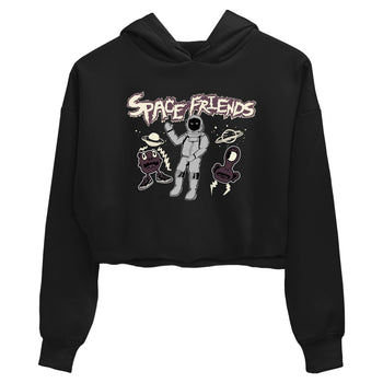 3s A Ma Maniere x Black shirts to match jordans Space Friends sneaker match tees A Ma Maniere x Air Jordan 3 “Black” SNRT Sneaker Tees streetwear brand Black 2 crop tee