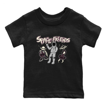 3s A Ma Maniere x Black shirts to match jordans Space Friends sneaker match tees A Ma Maniere x Air Jordan 3 “Black” SNRT Sneaker Tees streetwear brand Baby and Youth Black 2 cotton tee