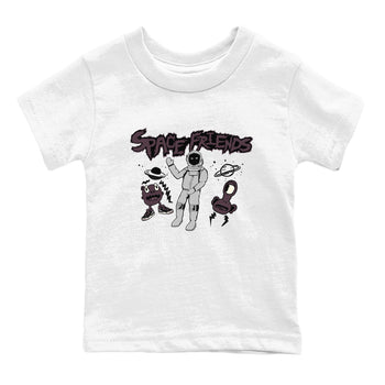 3s A Ma Maniere x Black shirts to match jordans Space Friends sneaker match tees A Ma Maniere x Air Jordan 3 “Black” SNRT Sneaker Tees streetwear brand Baby and Youth White 2 cotton tee