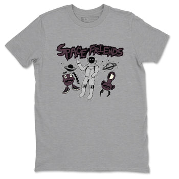3s A Ma Maniere x Black shirts to match jordans Space Friends sneaker match tees A Ma Maniere x Air Jordan 3 “Black” SNRT Sneaker Tees streetwear brand Heather Grey 2 unisex cotton tee