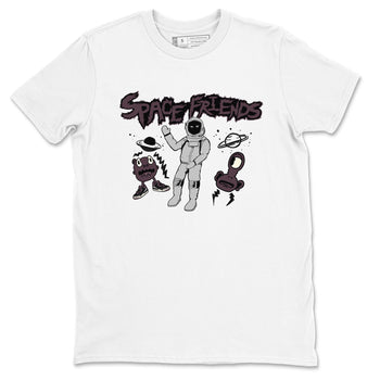 3s A Ma Maniere x Black shirts to match jordans Space Friends sneaker match tees A Ma Maniere x Air Jordan 3 “Black” SNRT Sneaker Tees streetwear brand White 2 unisex cotton tee