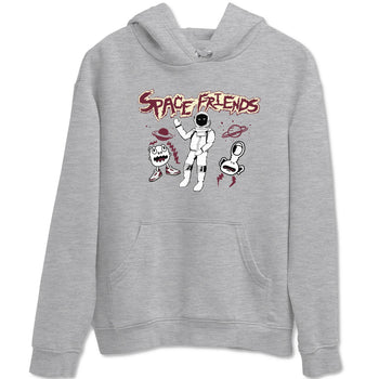 AJ3 A Ma Maniere x Burgundy Crush shirts to match jordans Space Friends sneaker match tees A Ma Maniére x Air Jordan 3 "Burgundy Crush" SNRT Sneaker Tees streetwear brand Heather Grey 2 unisex cotton tee