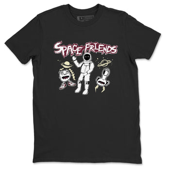 AJ3 A Ma Maniere x Burgundy Crush shirts to match jordans Space Friends sneaker match tees A Ma Maniére x Air Jordan 3 "Burgundy Crush" SNRT Sneaker Tees streetwear brand Black 2 unisex cotton tee