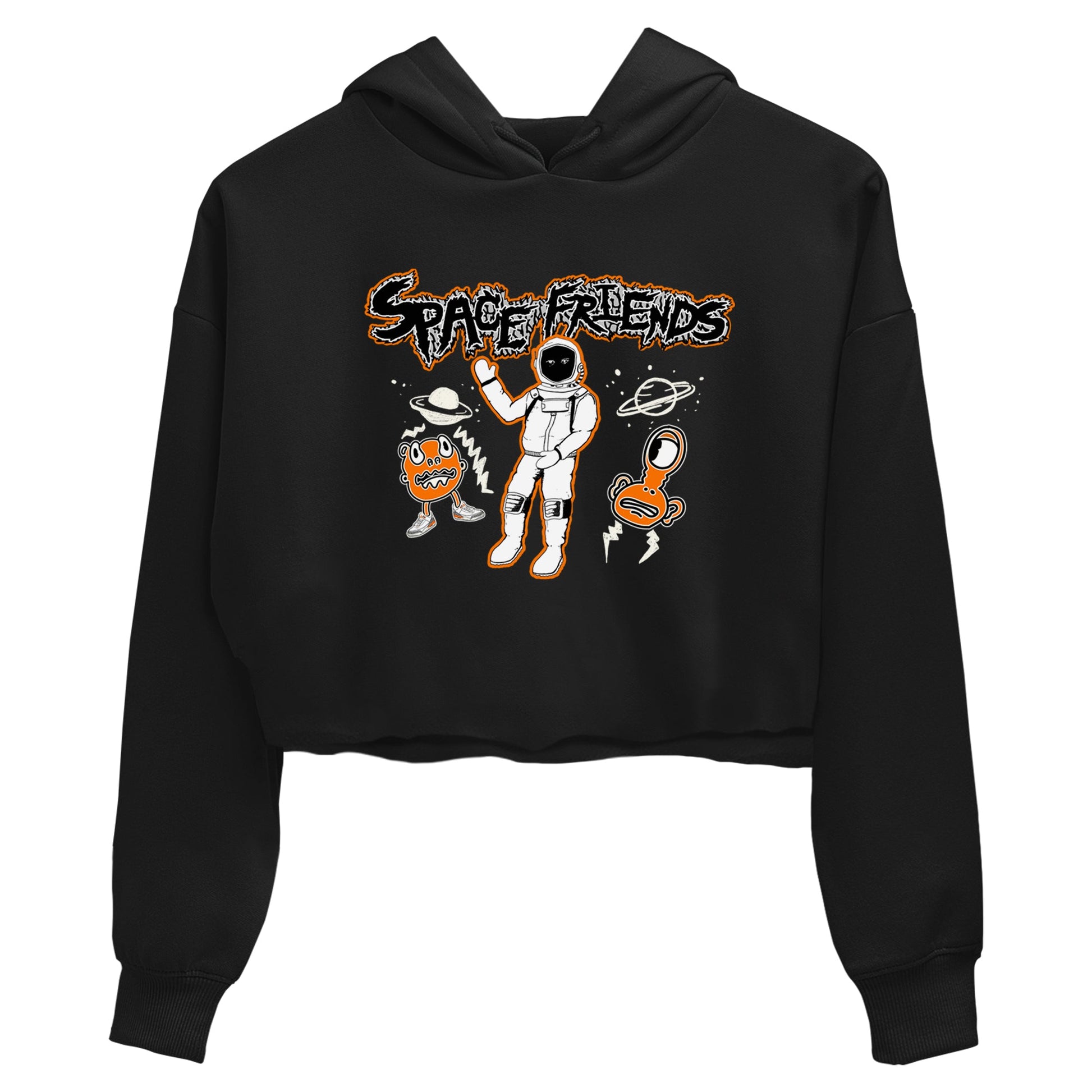 3s Georgia Peach shirt to match jordans Space Friends sneaker tees Air Jordan 3 Georgia Peach SNRT Sneaker Release Tees Black 2 crop length shirt