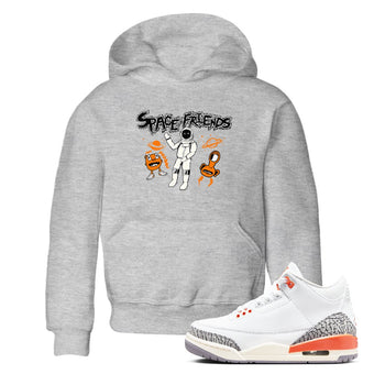 3s Georgia Peach shirt to match jordans Space Friends sneaker tees Air Jordan 3 Georgia Peach SNRT sneaker release tees baby toddler Heather Grey 1 cotton Shirt