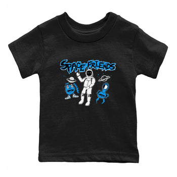 4s Military Blue shirt to match jordans Space Friends sneaker tees Air Jordan 4 Retro Military Blue Streetwear Brand SNRT Sneaker Release Tees baby toddler Black 2 cotton Shirt