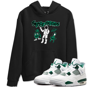 4s Oxidized Green shirts to match jordans Space Friends sneaker match tees Air Jordan 4 Oxidized Green SNRT Sneaker Tees streetwear brand Black 1 unisex cotton tee