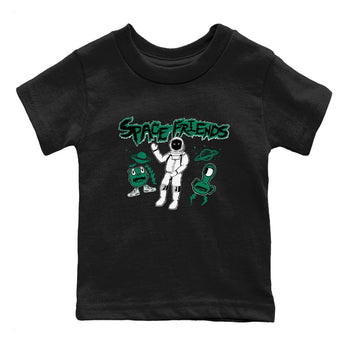 4s Oxidized Green shirts to match jordans Space Friends sneaker match tees Air Jordan 4 Oxidized Green SNRT Sneaker Tees streetwear brand Baby and Youth Black 2 cotton tee