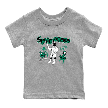 4s Oxidized Green shirts to match jordans Space Friends sneaker match tees Air Jordan 4 Oxidized Green SNRT Sneaker Tees streetwear brand Baby and Youth Heather Grey 2 cotton tee