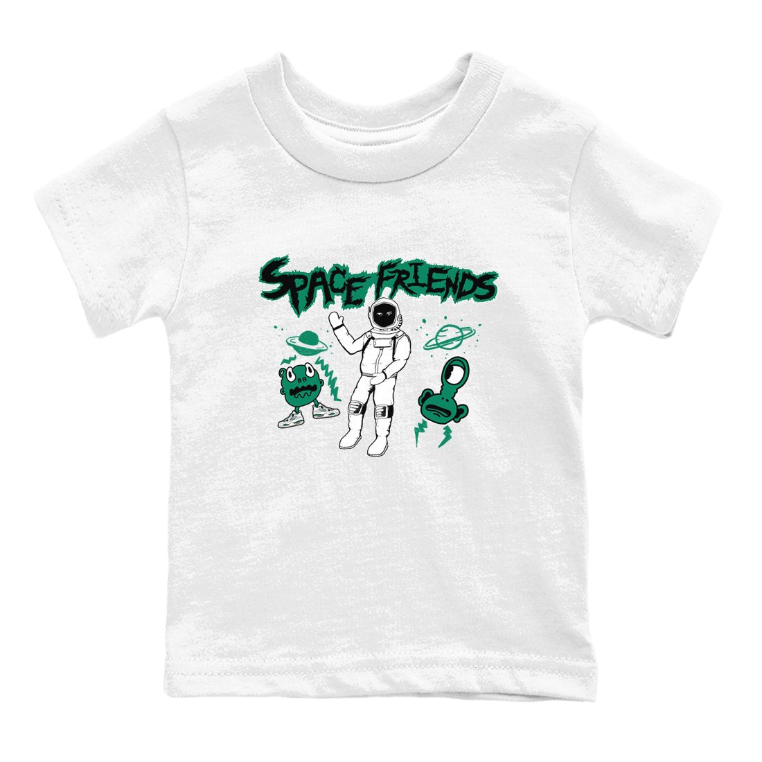 4s Oxidized Green shirts to match jordans Space Friends sneaker match tees Air Jordan 4 Oxidized Green SNRT Sneaker Tees streetwear brand Baby and Youth White 2 cotton tee