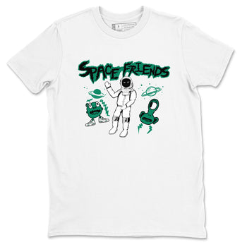 4s Oxidized Green shirts to match jordans Space Friends sneaker match tees Air Jordan 4 Oxidized Green SNRT Sneaker Tees streetwear brand White 2 unisex cotton tee