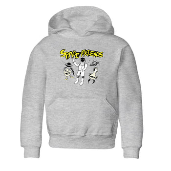 4s Vivid Sulfur shirt to match jordans Space Friends sneaker tees AJ4 Vivid Sulfur Streetwear Brand SNRT Sneaker Tees baby toddler Heather Grey 2 cotton Shirt